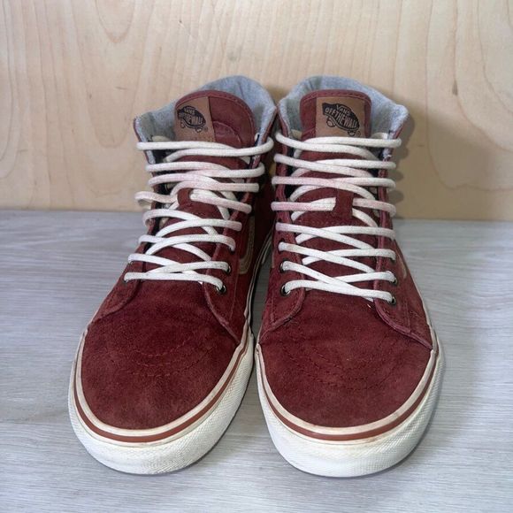 Vans SK8-Hi MTE Scotchguard Burgundy/Brown Suede Men's 8 Women's 9.5 - Picture 3 of 11